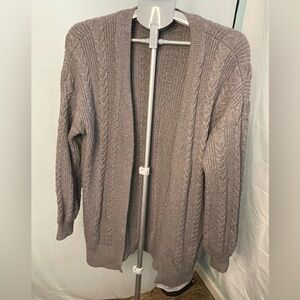 Cyrus grey open front cardigan size small